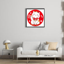 Load image into Gallery viewer, Diamond Painting - Full Round - Lucky Cat (30*30CM)
