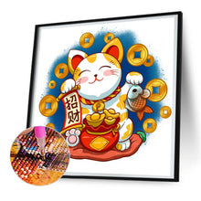 Load image into Gallery viewer, Diamond Painting - Full Round - Lucky Cat (30*30CM)
