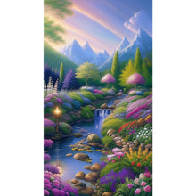Load image into Gallery viewer, Diamond Painting - Full Round - mountain scenery (50*90CM)
