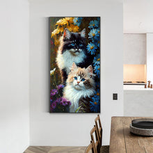 Load image into Gallery viewer, Diamond Painting - Full Round - two cats (40*70CM)
