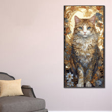 Load image into Gallery viewer, Diamond Painting - Full Round - lace cat (40*80CM)
