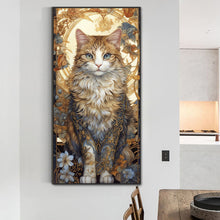 Load image into Gallery viewer, Diamond Painting - Full Round - lace cat (40*80CM)
