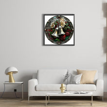 Load image into Gallery viewer, Diamond Painting - Full Round - Round plate glass art bell (30*30CM)
