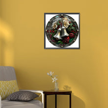 Load image into Gallery viewer, Diamond Painting - Full Round - Round plate glass art bell (30*30CM)
