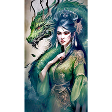 Load image into Gallery viewer, Diamond Painting - Full Round - girl and beast (45*80CM)
