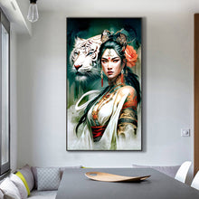 Load image into Gallery viewer, Diamond Painting - Full Round - girl and beast (45*80CM)

