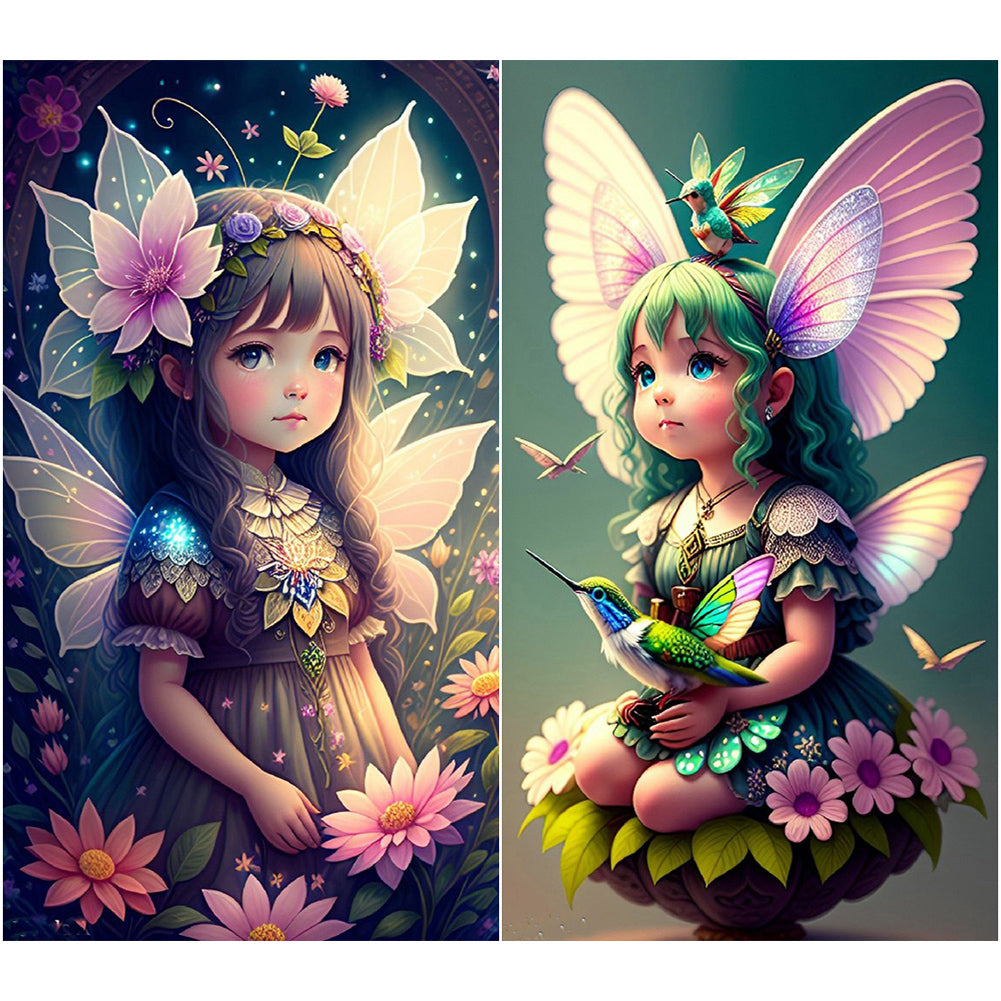 Diamond Painting - Full Round - elf girl (45*80CM)
