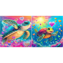 Load image into Gallery viewer, Diamond Painting - Full Round - little turtle (30*30CM)
