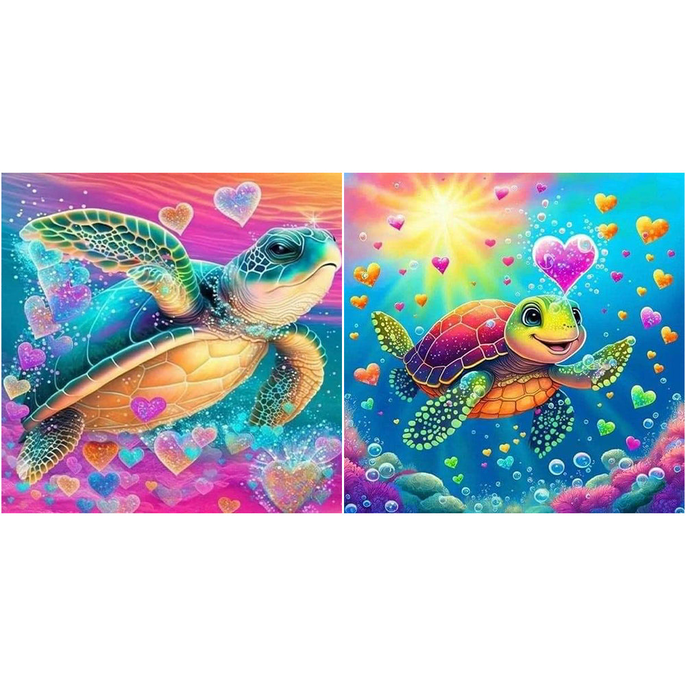 Diamond Painting - Full Round - little turtle (30*30CM)