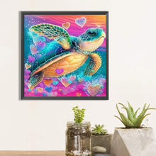 Load image into Gallery viewer, Diamond Painting - Full Round - little turtle (30*30CM)
