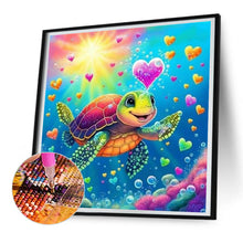 Load image into Gallery viewer, Diamond Painting - Full Round - little turtle (30*30CM)

