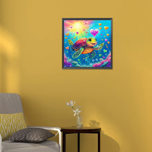 Load image into Gallery viewer, Diamond Painting - Full Round - little turtle (30*30CM)
