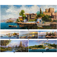 Load image into Gallery viewer, Diamond Painting - Full Square - towns by the coast (70*30CM)
