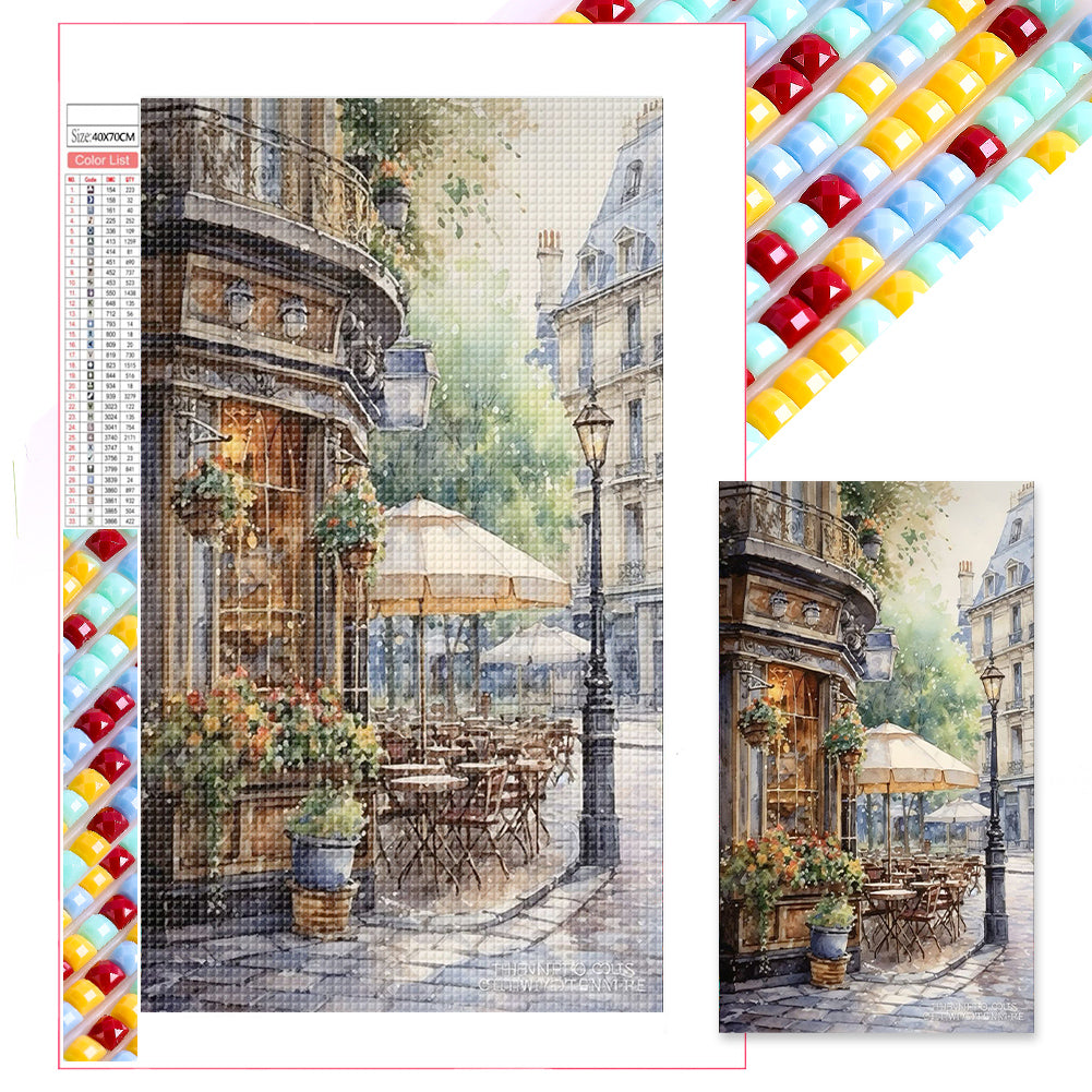 Diamond Painting - Full Square - French street scene (40*70CM)