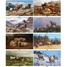 Load image into Gallery viewer, Diamond Painting - Full Square - field cattle and sheep (70*40CM)
