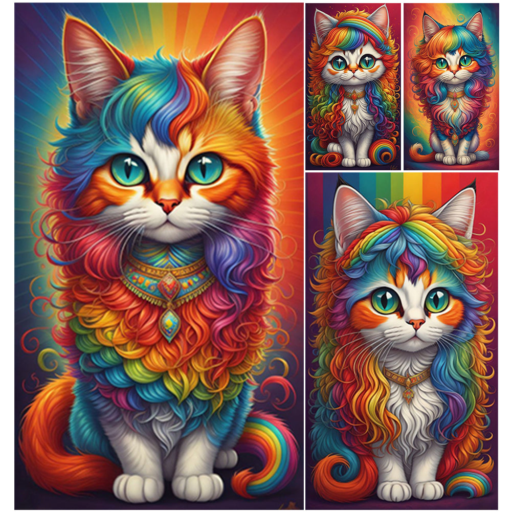 Diamond Painting - Full Square - color kitten (40*70CM)