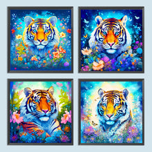 Load image into Gallery viewer, Diamond Painting - Full Round - tiger (30*30CM)
