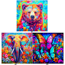 Load image into Gallery viewer, Diamond Painting - Full Round - colorful animals (30*30CM)
