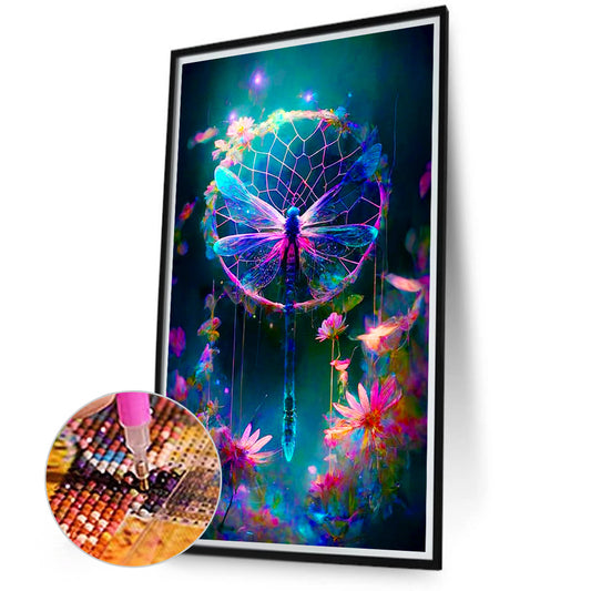 Diamond Painting - Full Round - Rain and Dew Dragonfly Landscape Series (40*70CM)