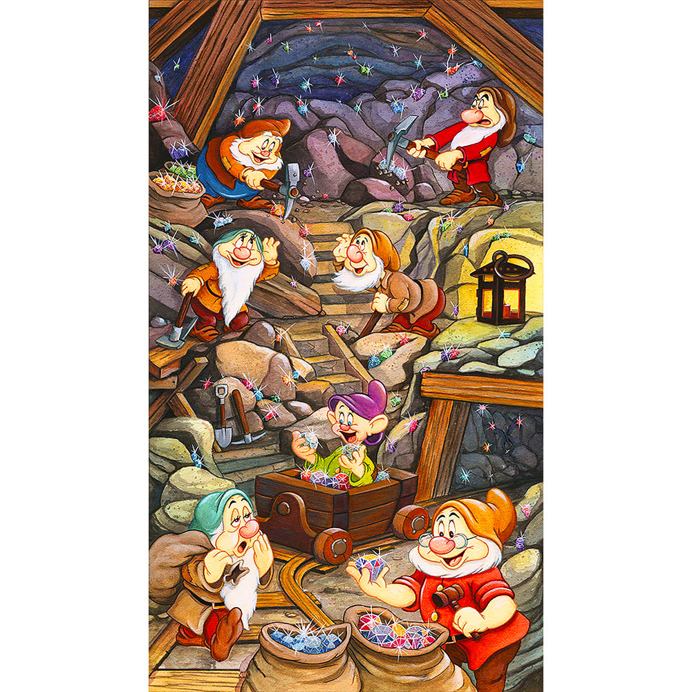Diamond Painting - Full Round - seven dwarfs cartoon series (40*70CM)