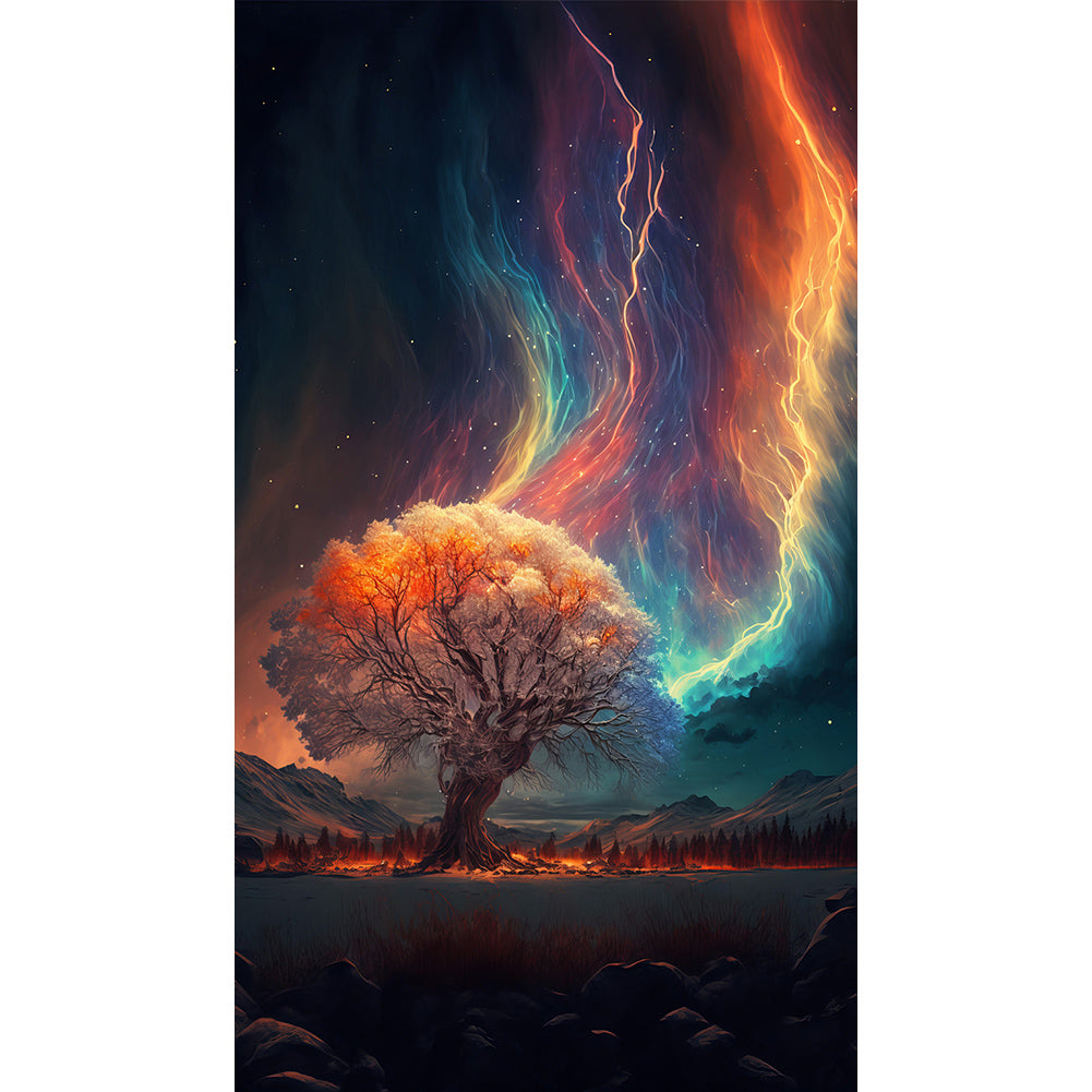 Diamond Painting - Full Round - night aurora (40*70CM)