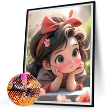 Load image into Gallery viewer, Diamond Painting - Full Round - cute little girl (30*40CM)

