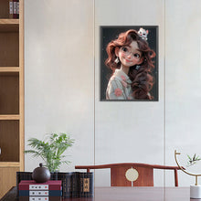 Load image into Gallery viewer, Diamond Painting - Full Round - cute little girl (30*40CM)
