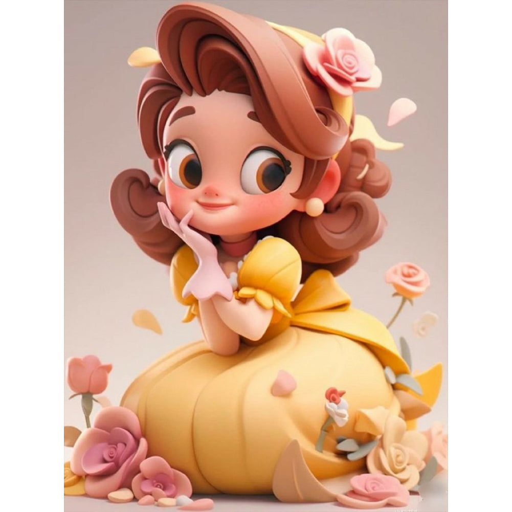 Diamond Painting - Full Round - Princess Belle (30*40CM)