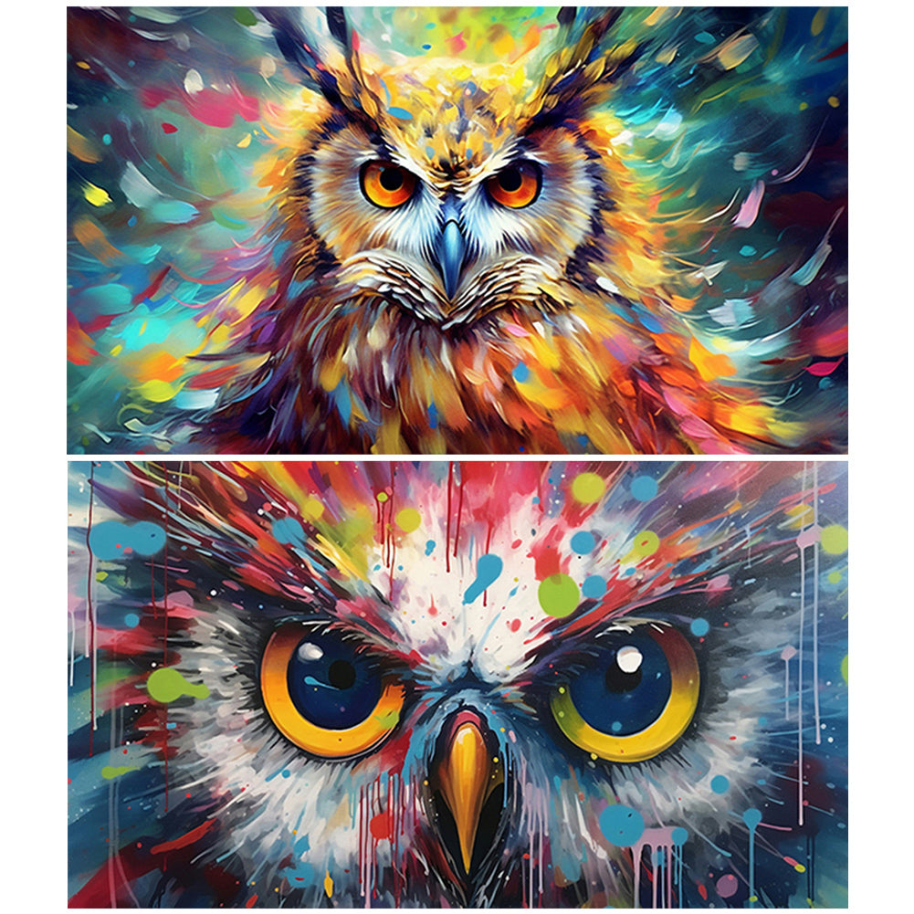 Diamond Painting - Full Round - owl (70*40CM)