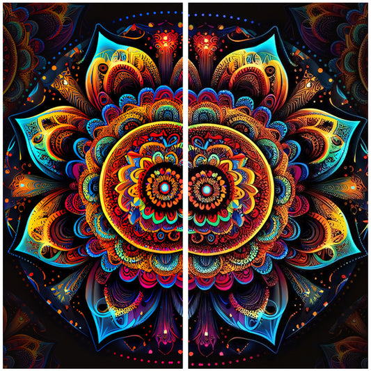Diamond Painting - Full Round - Twin Mandala (40*80CM)