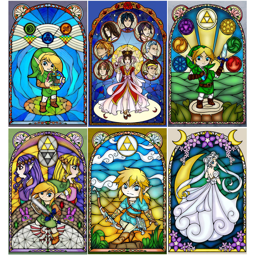 Diamond Painting - Full Round - zelda art (50*80CM)