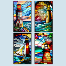 Load image into Gallery viewer, Diamond Painting - Full Round - lighthouse glass art (40*70CM)
