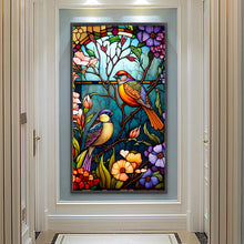 Load image into Gallery viewer, Diamond Painting - Full Round - flower and bird glass art (40*70CM)

