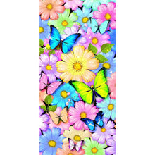 Load image into Gallery viewer, Diamond Painting - Full Round - butterfly and flower (40*80CM)
