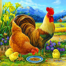 Load image into Gallery viewer, Diamond Painting - Full Round - Rooster (30*30CM)
