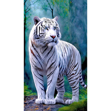 Load image into Gallery viewer, Diamond Painting - Full Round - white tiger (40*70CM)
