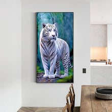 Load image into Gallery viewer, Diamond Painting - Full Round - white tiger (40*70CM)
