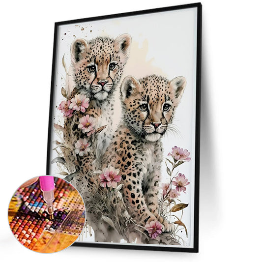 Diamond Painting - Full Round - little leopard (50*70CM)
