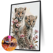 Load image into Gallery viewer, Diamond Painting - Full Round - little leopard (50*70CM)
