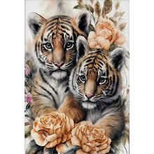 Load image into Gallery viewer, Diamond Painting - Full Round - Little Tiger (50*70CM)
