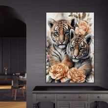 Load image into Gallery viewer, Diamond Painting - Full Round - Little Tiger (50*70CM)
