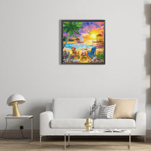 Load image into Gallery viewer, Diamond Painting - Partial Special Shaped - summer beach (30*30CM)
