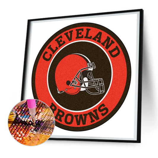 Diamond Painting - Full Round - NFL Cleveland Browns (30*30CM)