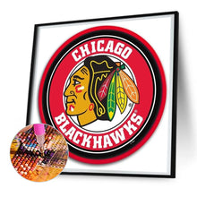 Load image into Gallery viewer, Diamond Painting - Full Round - NFL Fan Brand Chicago Blackhawks (30*30CM)
