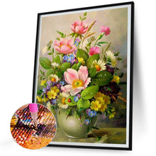 Load image into Gallery viewer, Diamond Painting - Full Round - vase bouquet autumn peonies (30*40CM)

