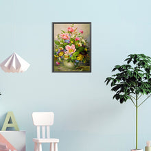 Load image into Gallery viewer, Diamond Painting - Full Round - vase bouquet autumn peonies (30*40CM)
