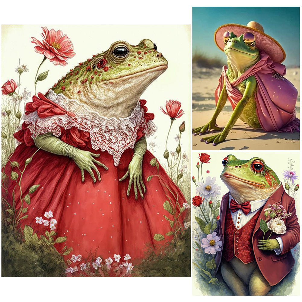 Diamond Painting - Full Round - frog (30*40CM)