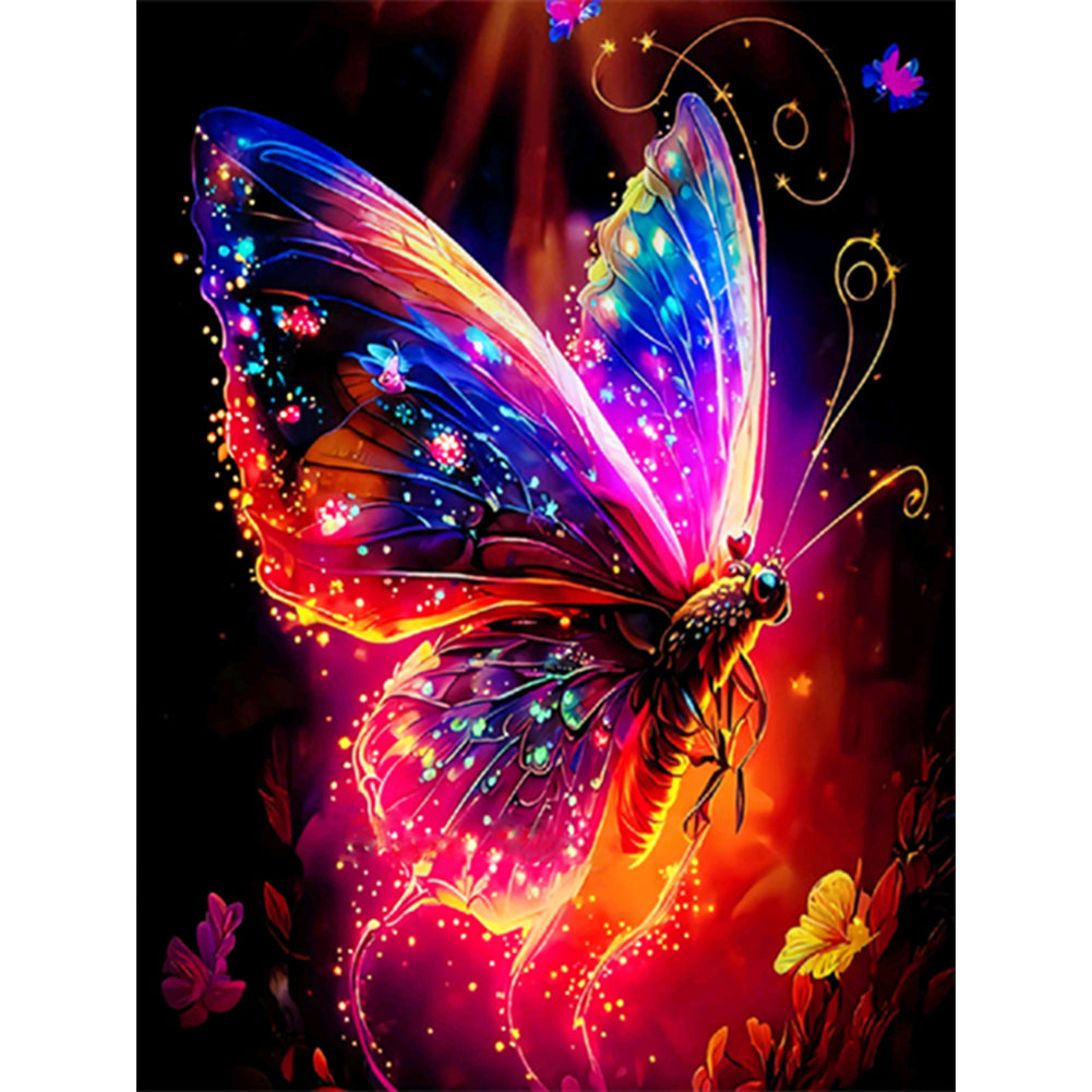Diamond Painting - Full Round - Luminous Butterfly (30*40CM)