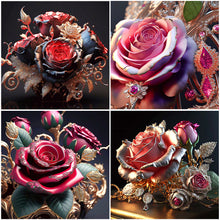 Load image into Gallery viewer, Diamond Painting - Full Round - metal rose (30*30CM)
