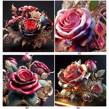 Load image into Gallery viewer, Diamond Painting - Full Round - metal rose (30*30CM)
